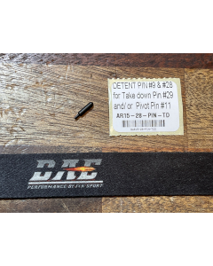 DETENT PIN for TAKE DOWN PIN, AR15