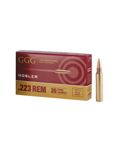 GGG .223R 69G NOSLER HPBT, 20 ptr