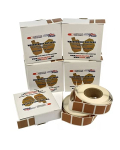 CED/DAA Vattentäta Klisterlappar Fyrkantig 22x22mm TAN/WELLPAPP 1000pcs