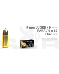 S&B 9x19 124G FMJ 50 ptr