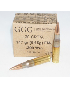 GGG .308W 147G FMJ 20 ptr