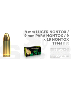 S&B 9x19 124G NONTOX TFMJ 50 ptr