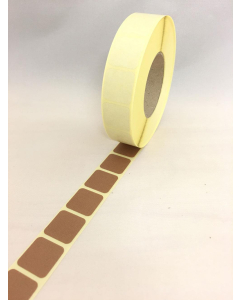 Klisterlappar Fyrkantig 17x17 mm - IPSC (BRUN)