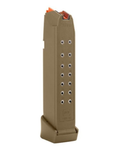 Glock magasin G19X +2 = G17+2 (19rds) 9x19 COYOTE / ORANGE FOLLOWER