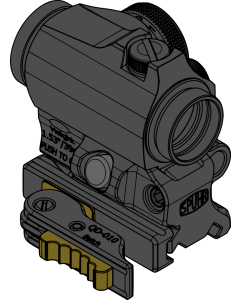 Spuhr Aimpoint T-2 Magnifier Mount H39mm/1.53" QDP