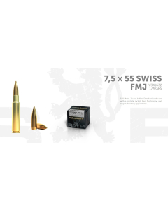 S&B 7,5x55 174gr/11,3g FMJ 50 ptr