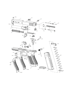 Spare Parts to your Glock 45 pistol from factory