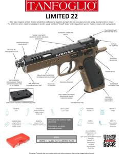 TANFOGLIO LIMITED CAL..22LR DUOTONE 