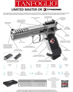 TANFOGLIO LIMITED MASTER XTREME 9X19 K LF OPTIC 2025 BLACK