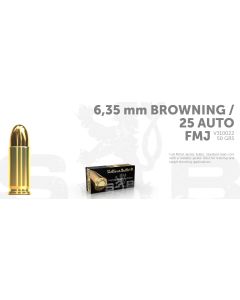 S&B .25 AUTO FMJ 50 Grain (6,35mm) 50 ptr