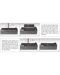 Glock Cover plate MOS (Polymer or Steel)