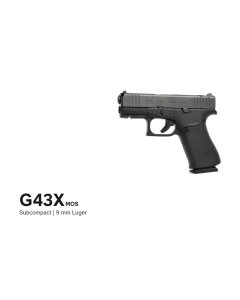 Glock 43X R/MOS/FS BLACK