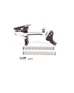 ZEV Fulcrum Adj Trigger Drop-In Kit, Gen1-4, 45 ACP Blk/Red