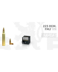 S&B .223R 69G FMJ, 100 ptr (Tyngre Kula)