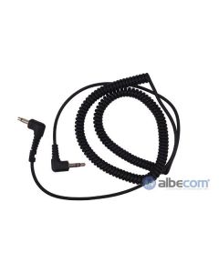 Kabel Hörselskydd 3,5mm.FL8H-SV-Vinklad kontakt, A