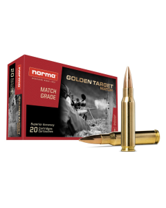 NORMA .308W MATCH GOLDEN TARGET 10,9g / 168gr HÅLSPETS  GT, 20 ptr