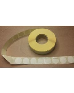Klisterlappar Rund 20mm VIT /TAVELBEIGE