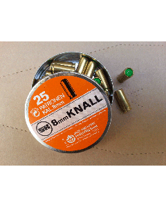 Knallpatron 8 mm Blank 25rd