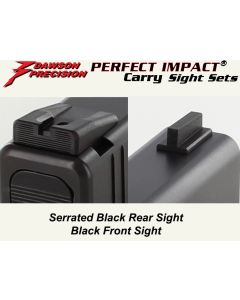 Glock Sight Set BLK Gen1-4 RS .225T / FS .105T