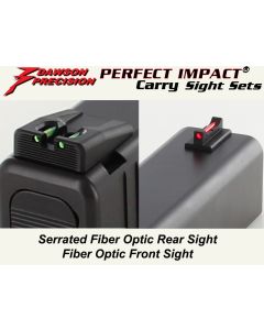 Glock Carry FO Set .205", FO / FO, Wide Notch