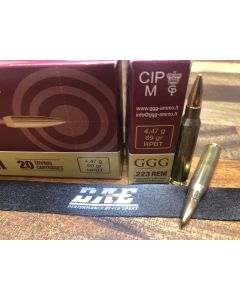 GGG .223R AMMO, 77G HPBT Sierra Match king 20/ask