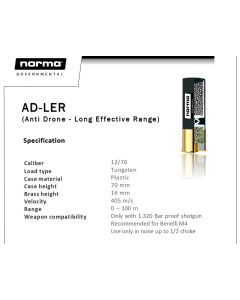 Norma AD-LER 12/70 Anti Drone - Long Effective Ran