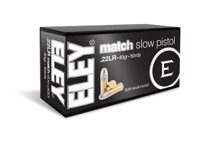 ELEY Match SLow Pistol .22 Lr 40g 50 ptr