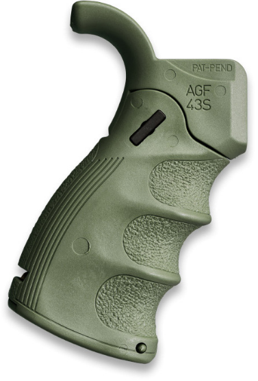 AGF43S Tactical Folding Pistol Grip GREEN for AR15 AR10 - GRÖN