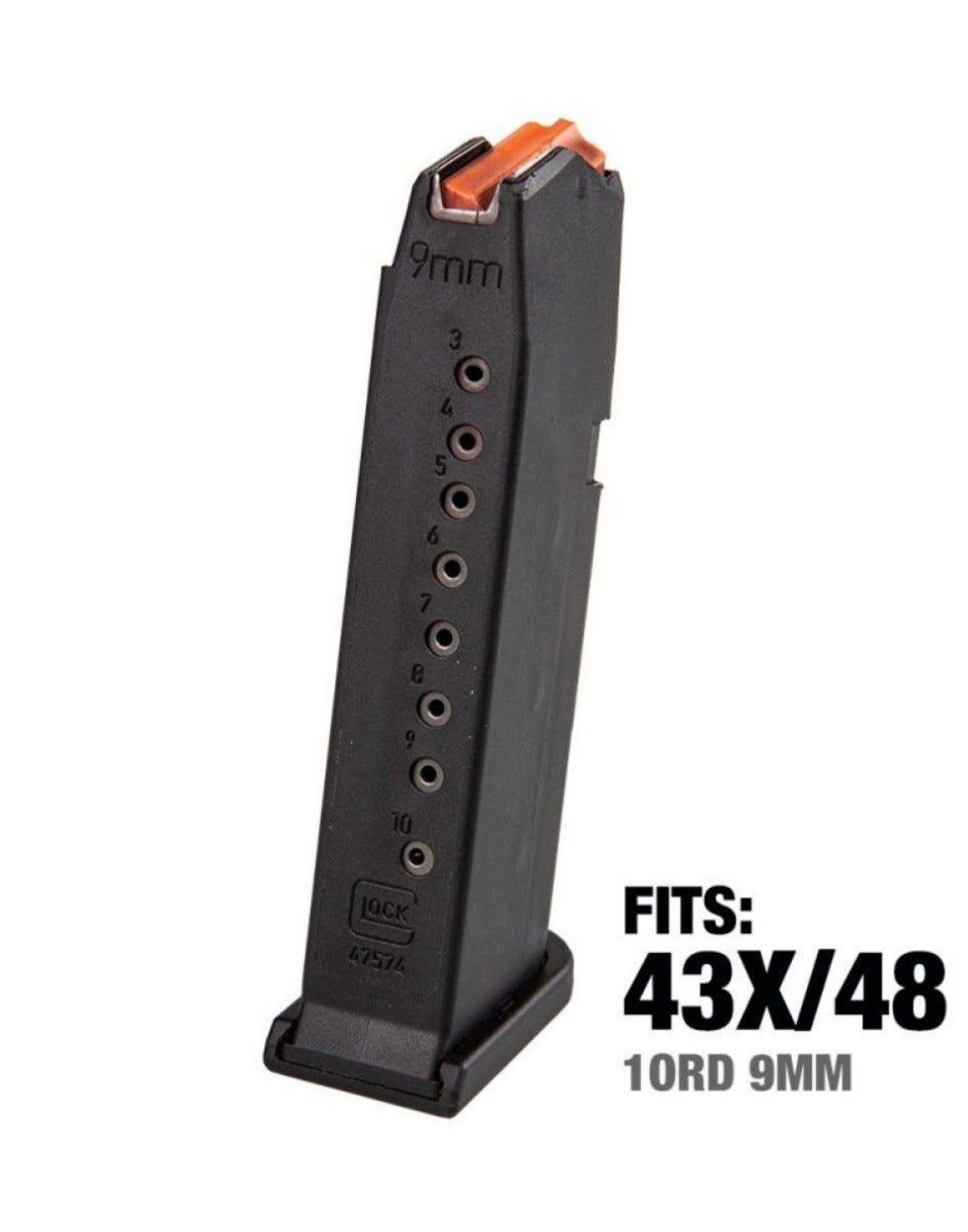 Glock Magasin G43X / G48 9x19 10rd Orange Follower