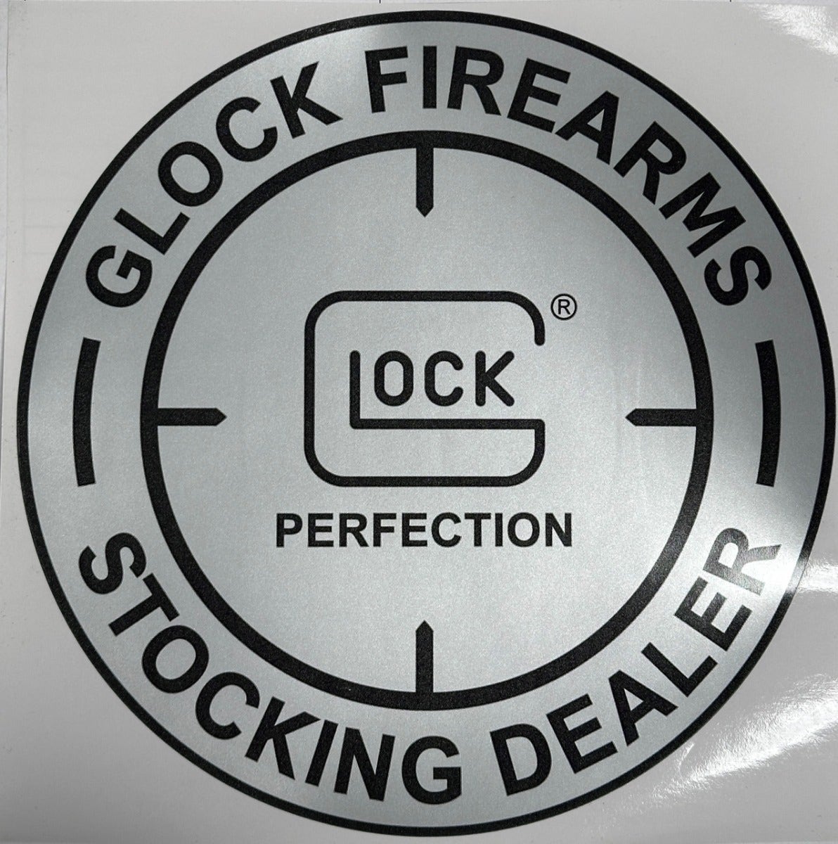 Glock Klistermärke "Stocking Dealer" 14,5x14,5cm