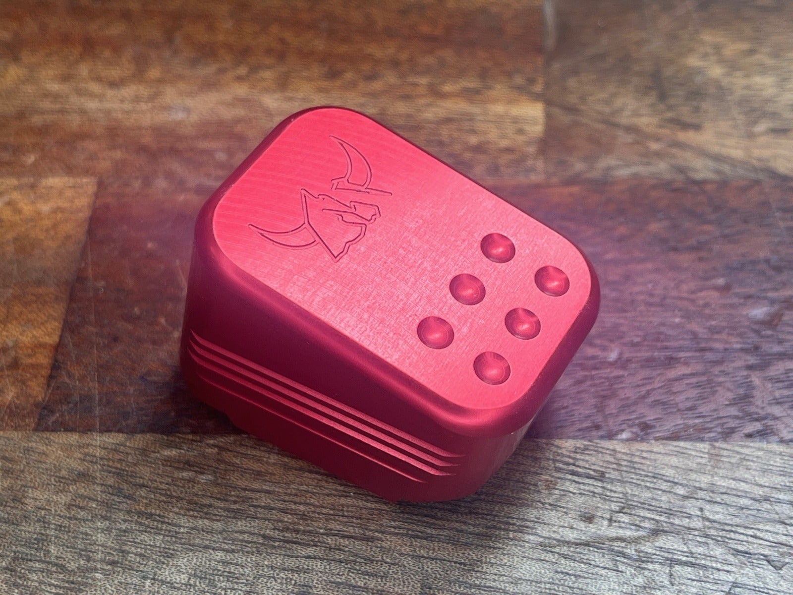 Henning USPSA Magazine Extension - Walther PDP Steel - RED
