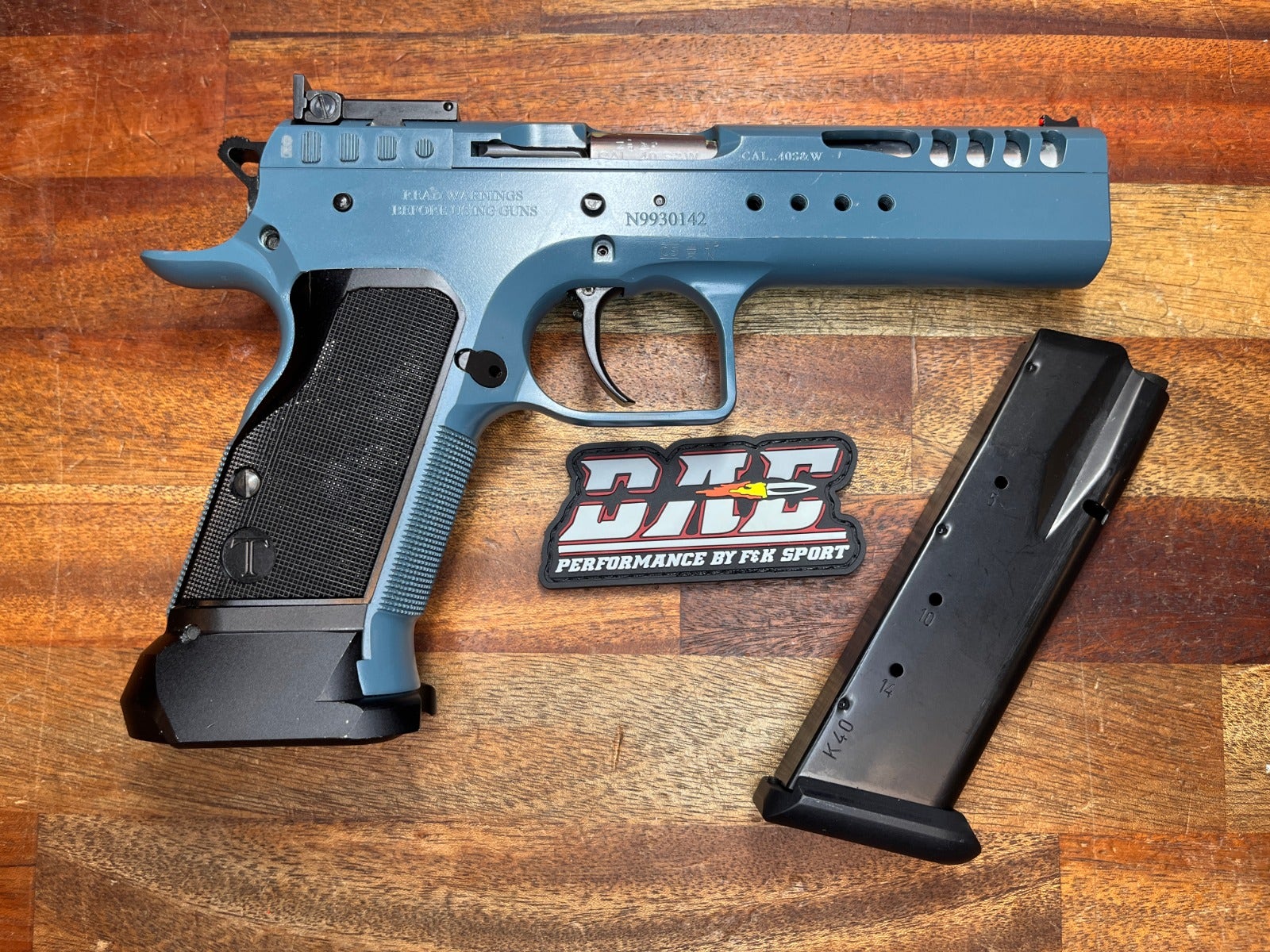 BEG Tanfoglio Limited Custom HC LF Teal Blue .40 S