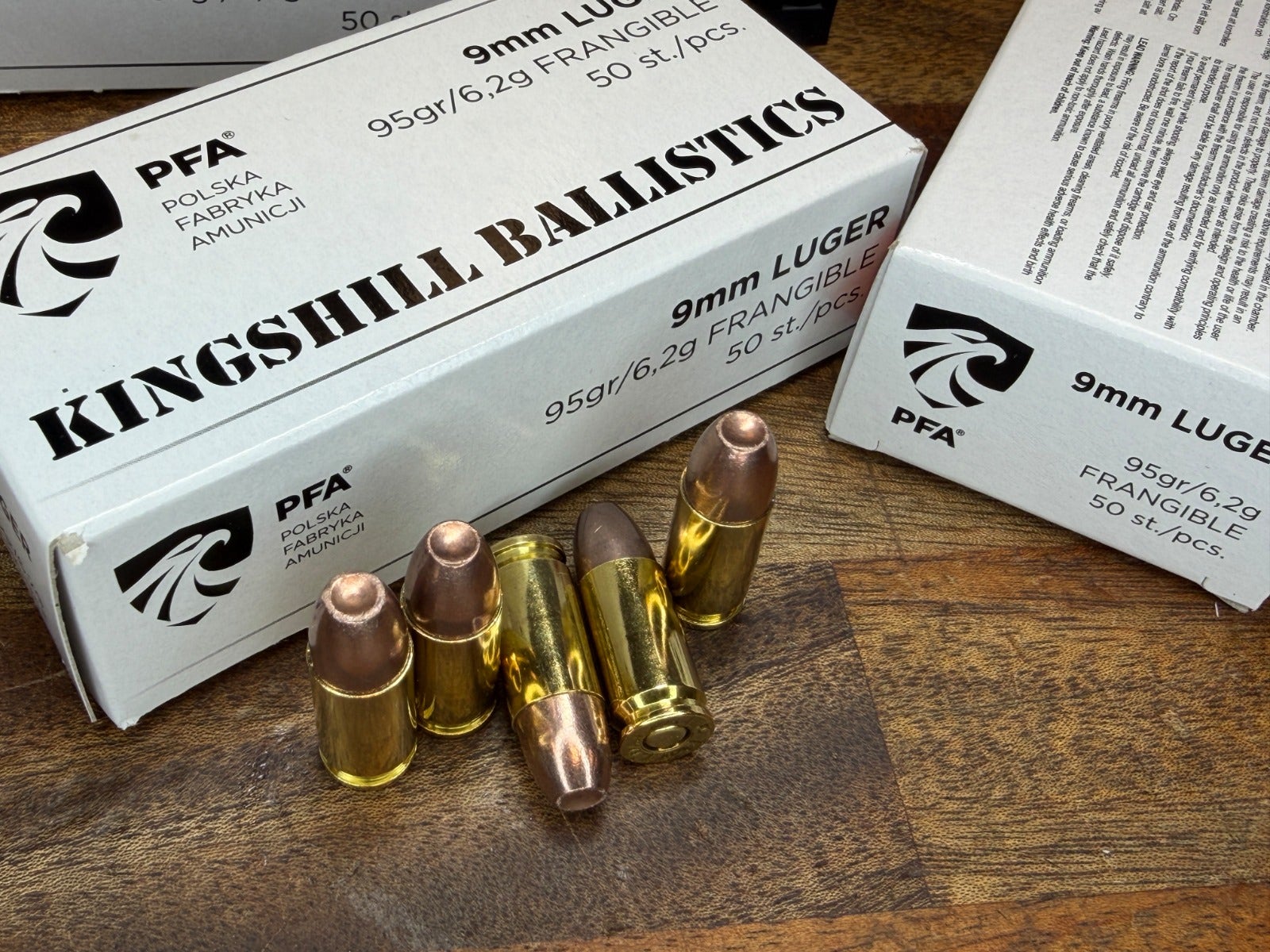 Kingshill Ballistics Frangible 9x19 95 grain 50 ptr