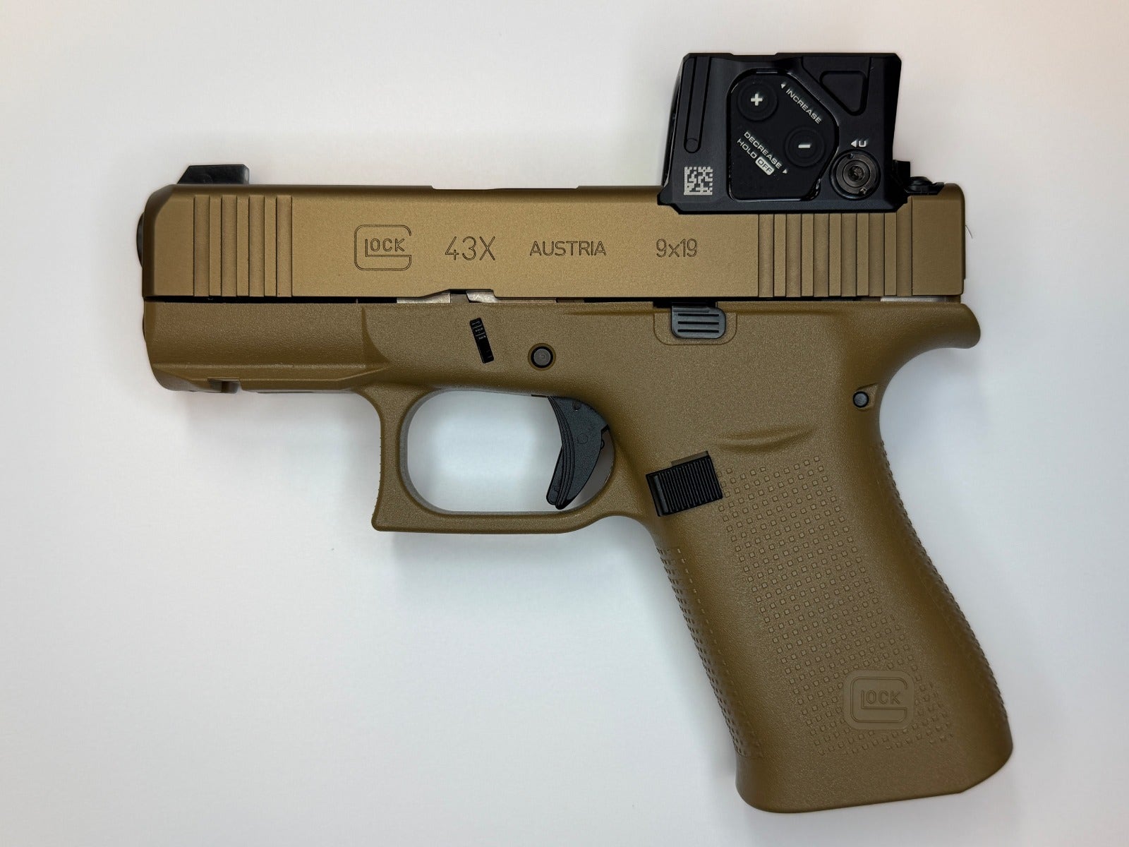 Glock 43X COA COYOTE 9x19 inkl AIMPOINT COA 3,5 MOA