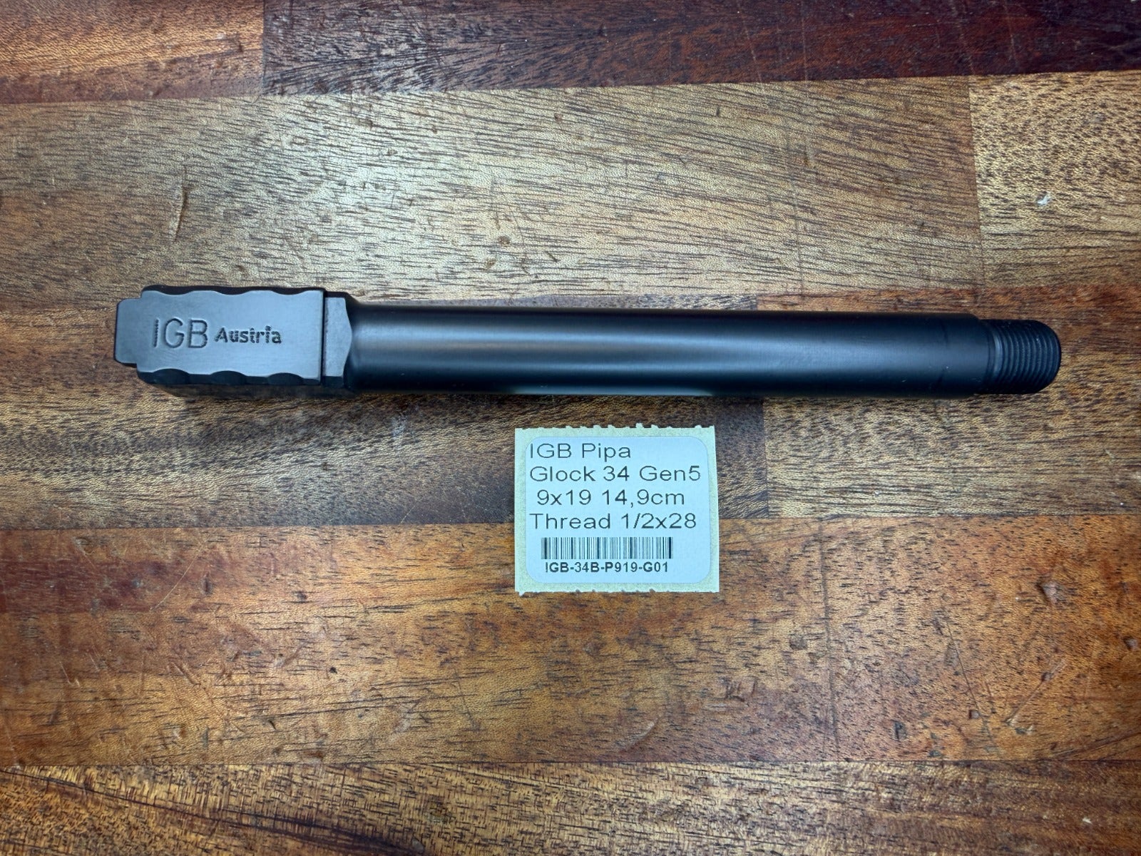IGB Pipa G34 Gen5 9x19 14,9cm TB 1/2x28" UNEF