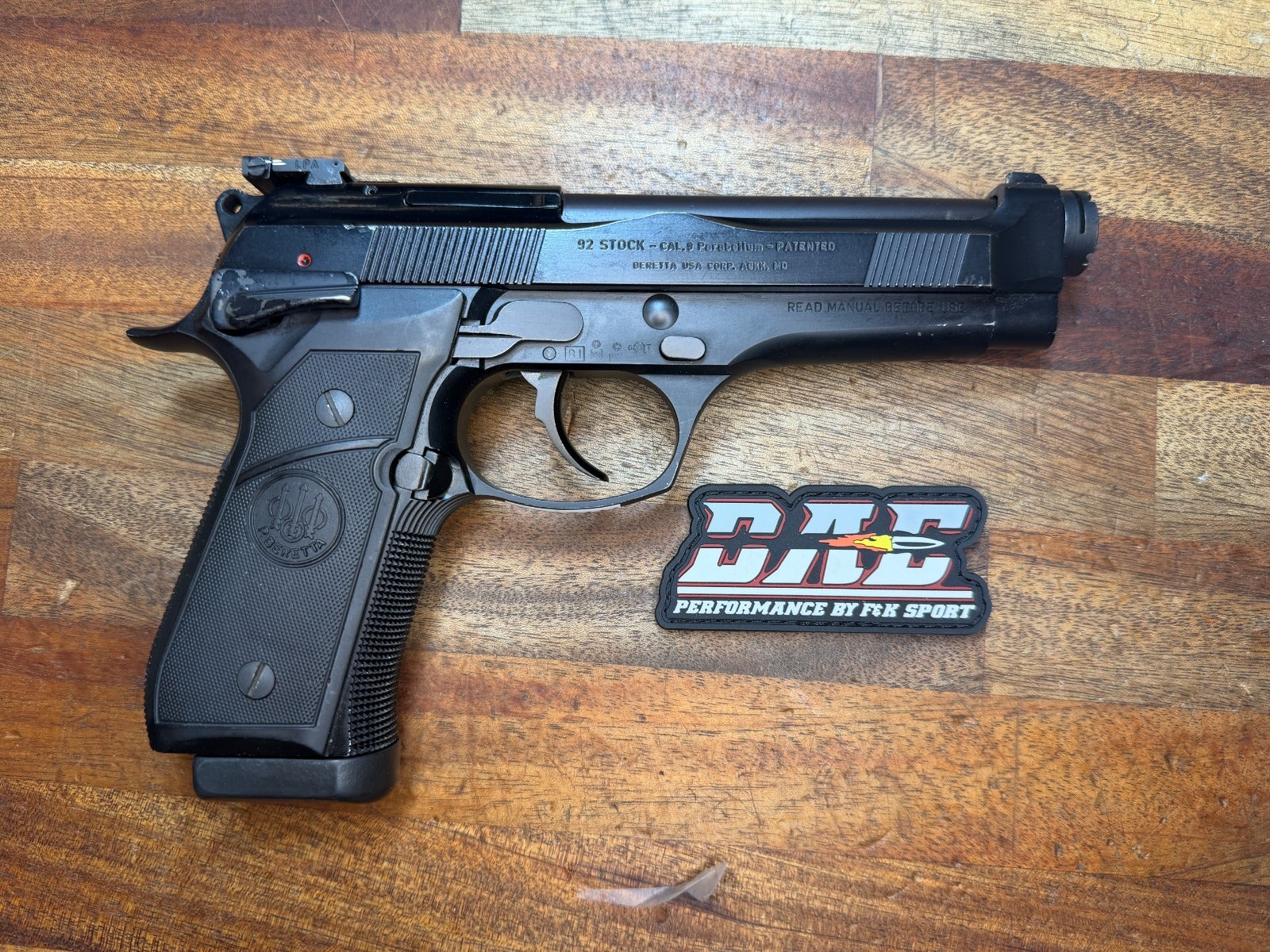 BEG Beretta 92 STOCK 9x19 12,7cm R19692 