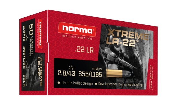 Norma XTREME LR-22 .22 Lr 40g LRN 50 ptr