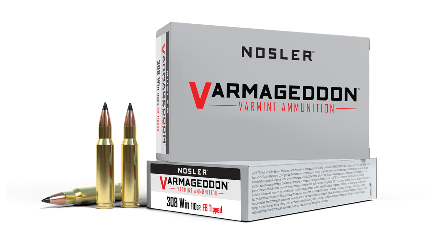 NOSLER .308W 110gr FB Tipped Varmageddon 20 ptr