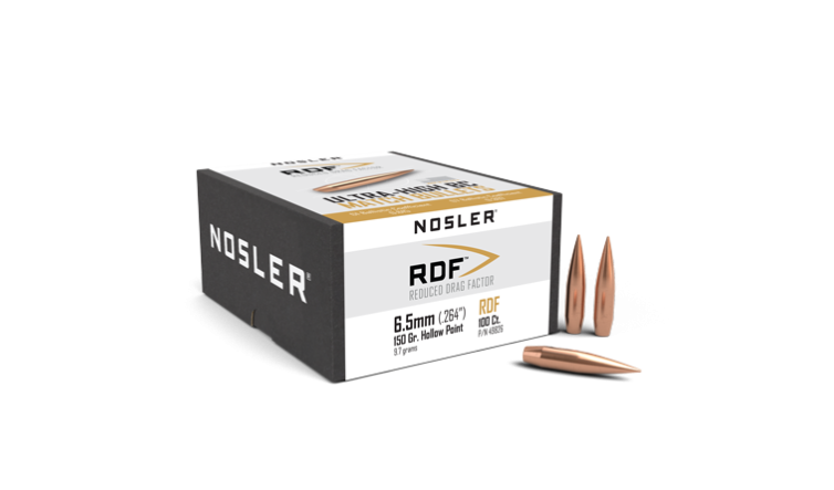 NOSLER RDF 6,5mm (.264") 150Gr / 9,7g, 100 kulor