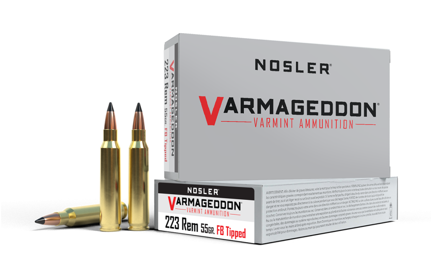 NOSLER .223 Rem 55gr FB Tipped Varmageddon, 20 ptr