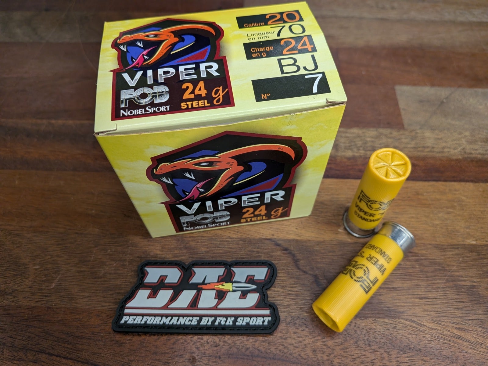 Hagel 20 Nobel Sport FOB VIPER 20/70 24g US7 STEEL 25ptr
