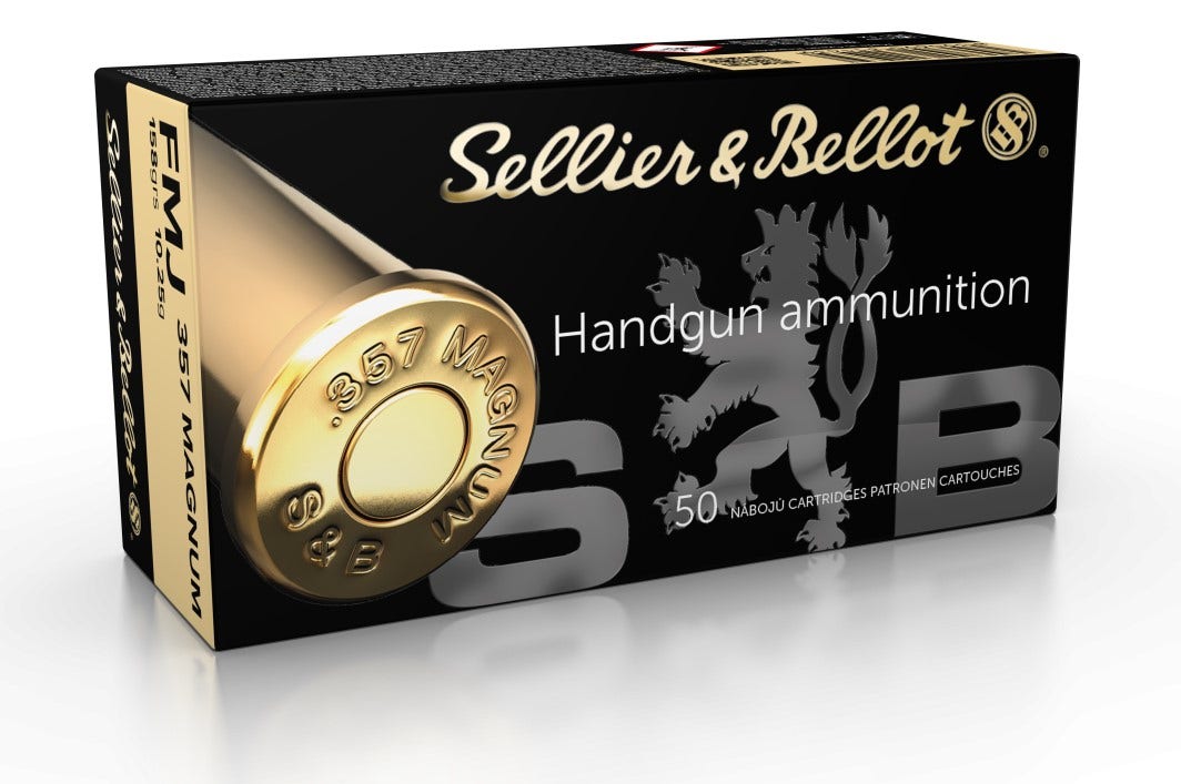S&B .357 Magnum 158G FMJ 50 ptr