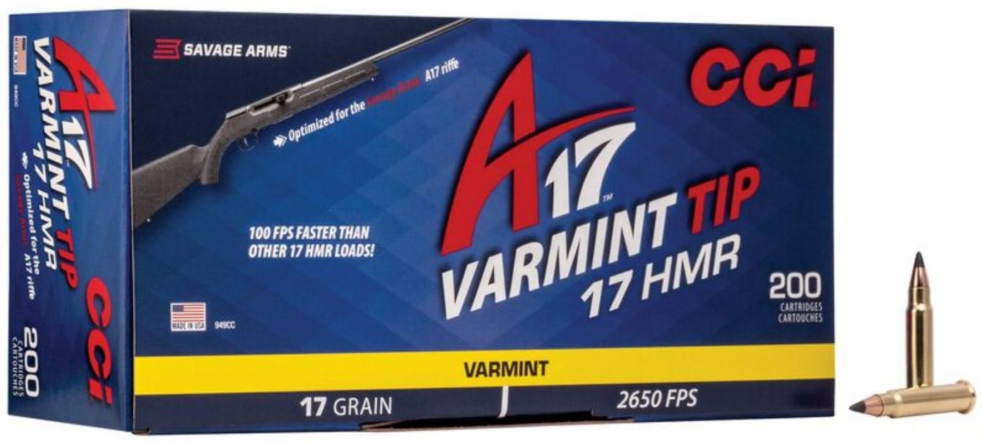 CCI .17 HMR Varmint Tip 200 ptr #949CC