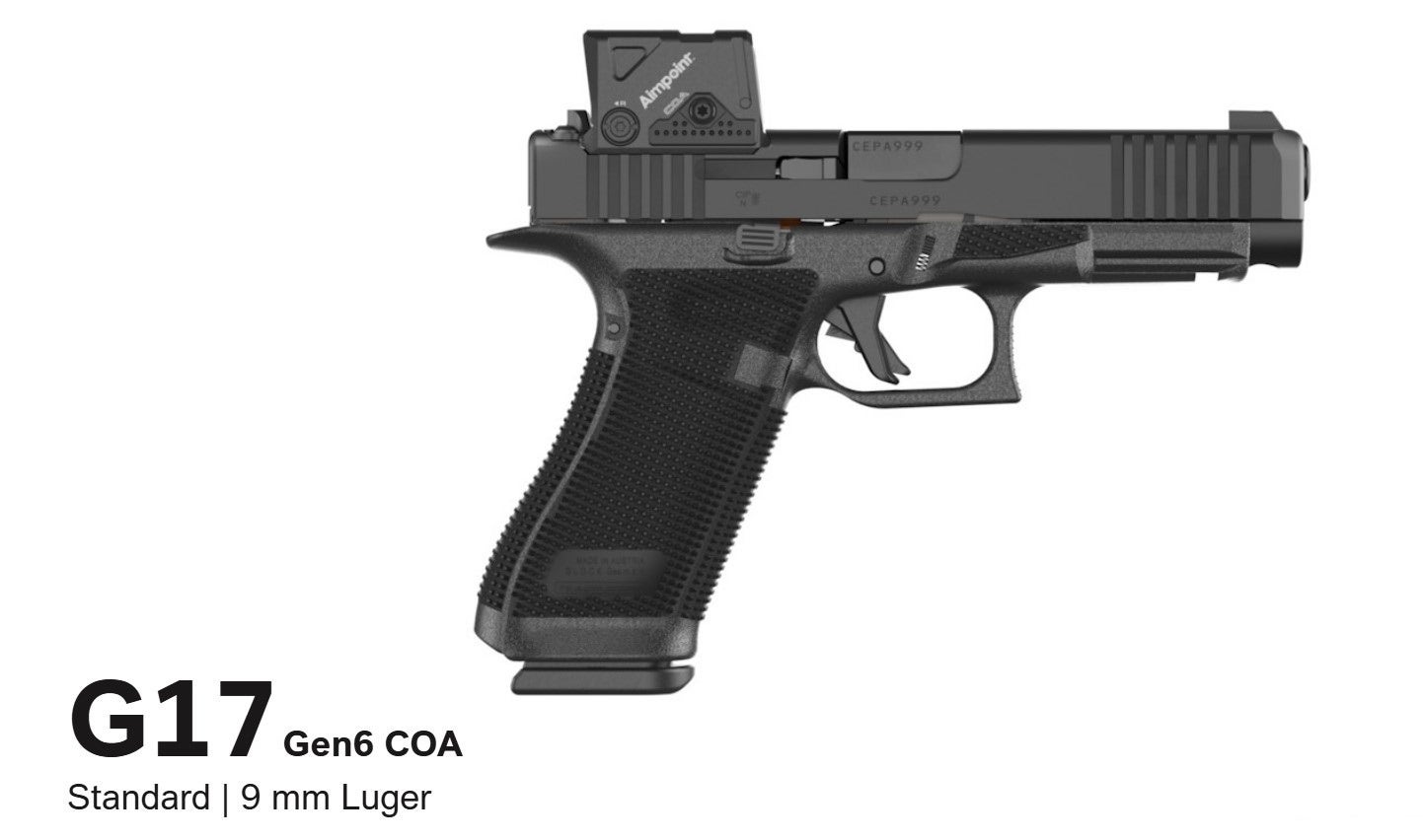 Glock 17 Gen6 COA FS 9x19 11,4cm 