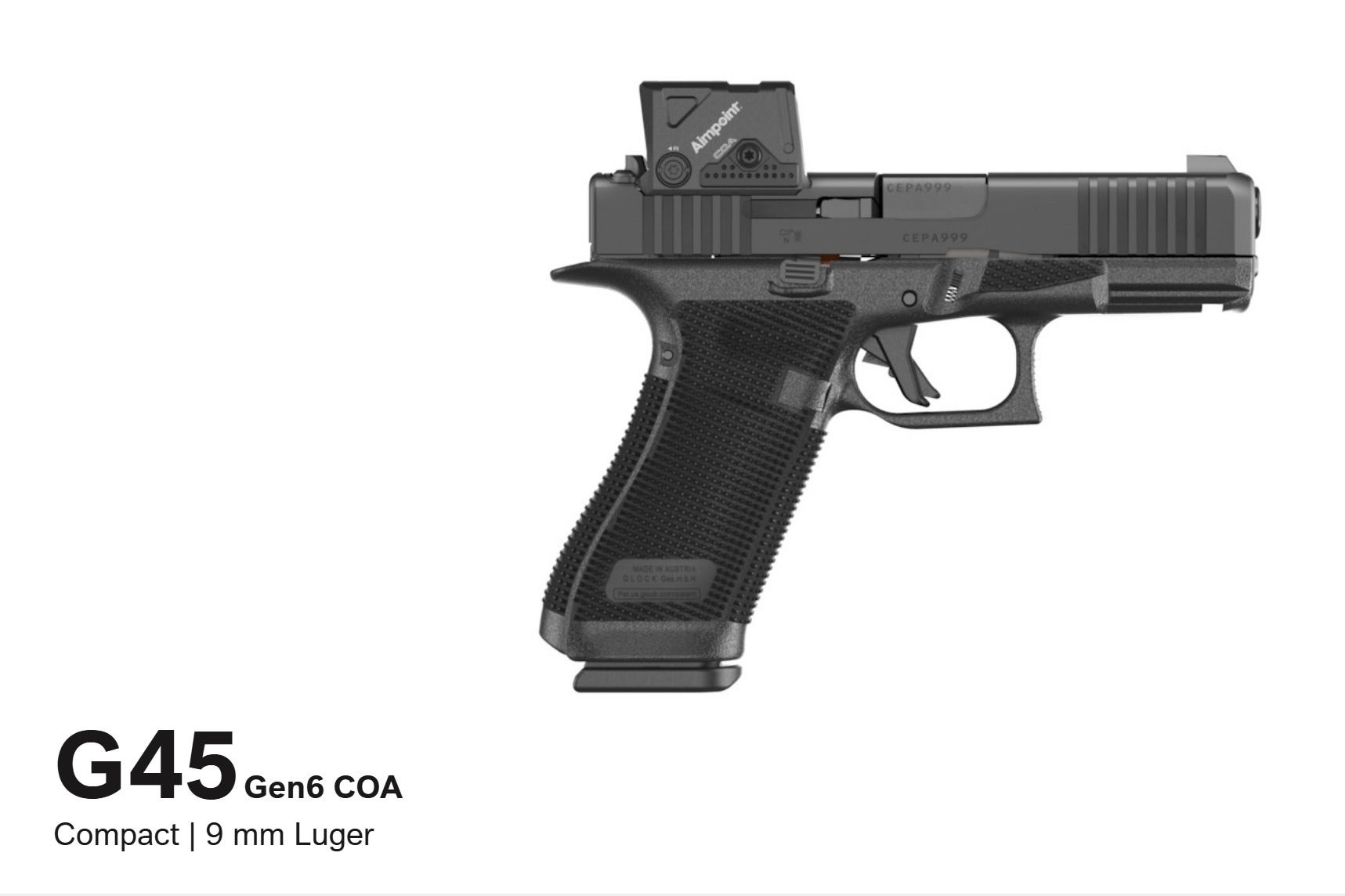 Glock 45 Gen6 COA FS 9x19 10,2cm 