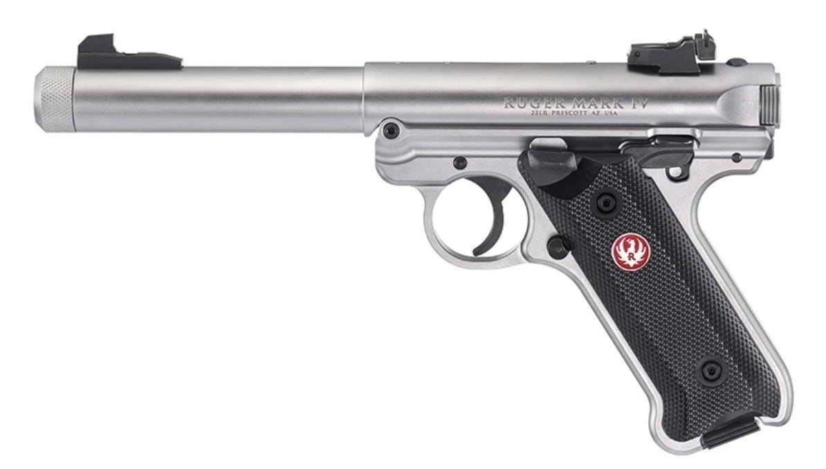 Ruger MK IV TARGET ROSTFRI .22 Lr 14cm TB - RU40126