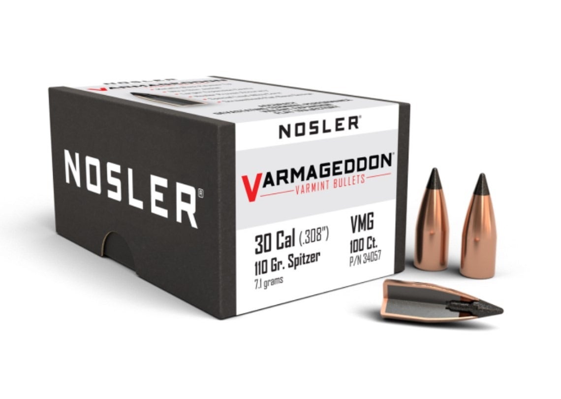 NOSLER  Varmageddon .30 Cal (.308") 110 Gr FB Tipped 100 kulor