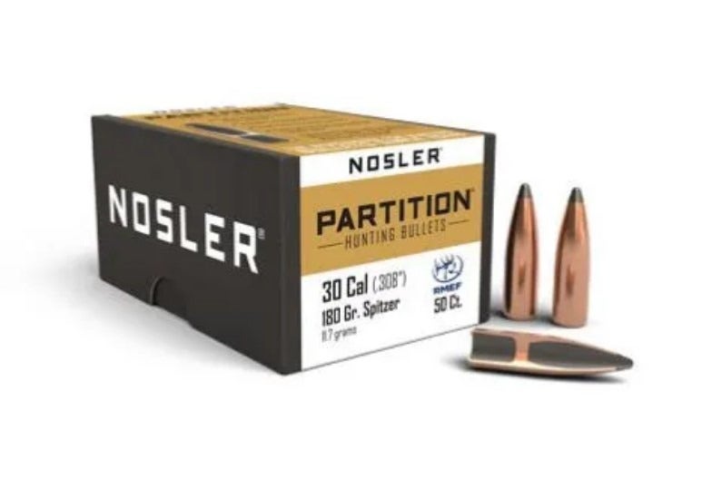 NOSLER Partition Hunting  .30 Cal (.308") 180Gr Spritzer 50 kulor