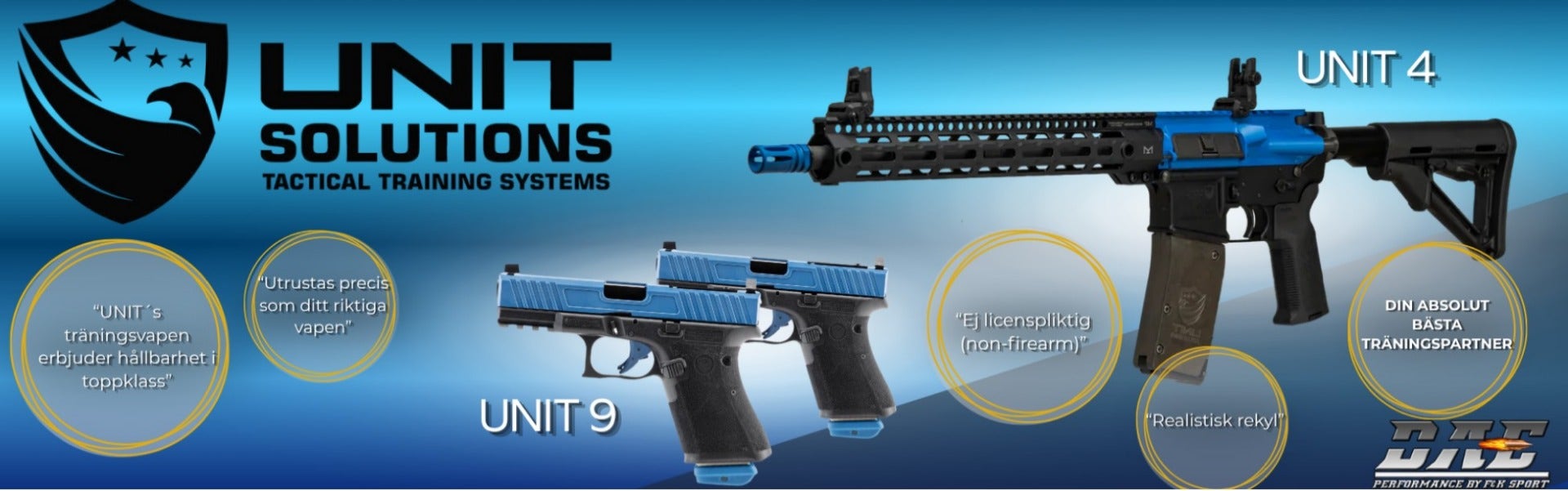 UNIT SOLUTIONS Non Lethal Training Rifles &amp; Pistols