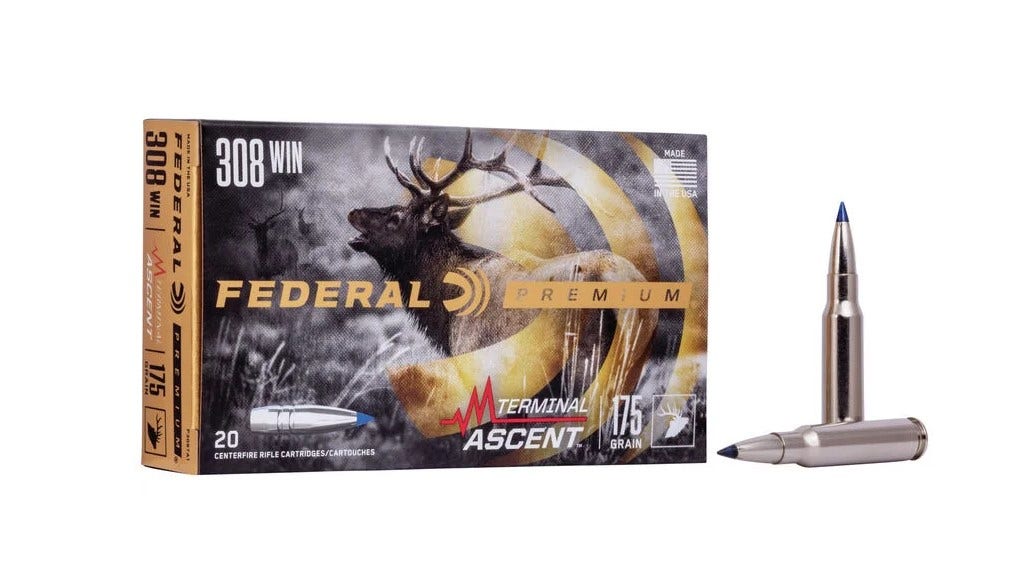 Federal Ammunition 308 Win Terminal Ascent 175gr 20 ptr